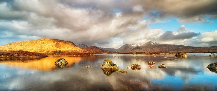 Lochin Na H'Achlaise and the Black Mount, Rannoch Moor