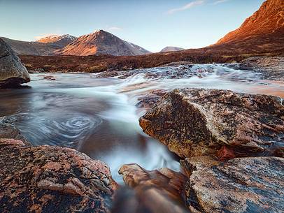 River Coupall at and Black Mount peaks beyond