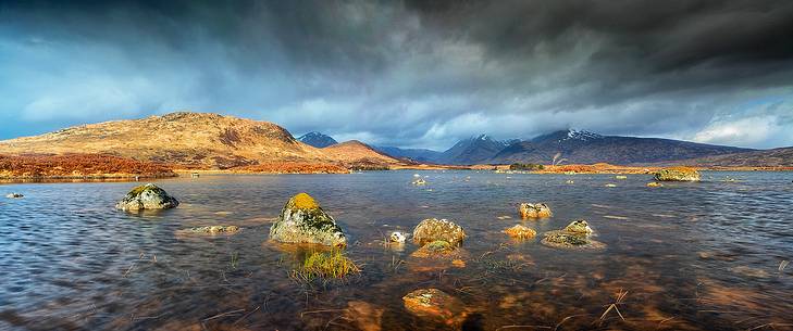 Lochin Na H'Achlaise and the Black Mount, Rannoch Moor