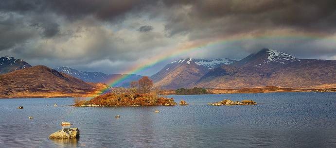 Lochin Na H'Achlaise and the Black Mount, Rannoch Moor