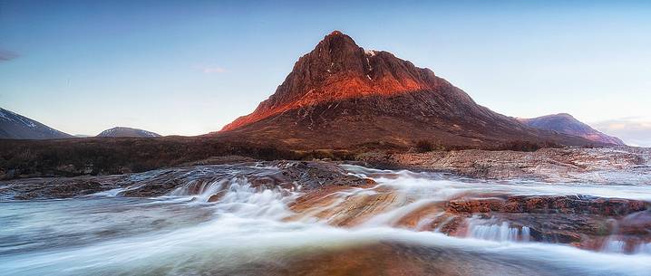 River Coupall at and Black Mount peaks beyond