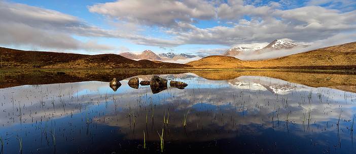 Lochin Na H'Achlaise and the Black Mount, Rannoch Moor