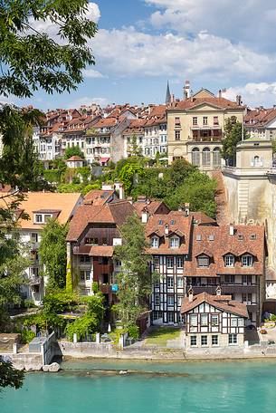 The old town of Bern and the Aare river, Switzerland, Europe
