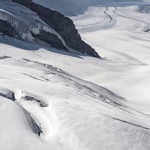 Aletsch glacier, the largest in Europe, from Jungfraujoch, the highest railway station in the Alps, Bernese Oberland, Switzerland, Europe Aletsch glacier, the largest in Europe, from Jungfraujoch, the highest railway station in the Alps, Bernese Oberland, Switzerland, Europe