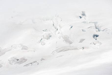 Detail from above of Aletsch glacier, the largest in Europe, from Jungfraujoch, the highest railway station in the Alps, Bernese Oberland, Switzerland, Europe Detail from above of Aletsch glacier, the largest in Europe, from Jungfraujoch, the highest railway station in the Alps, Bernese Oberland, Switzerland, Europe