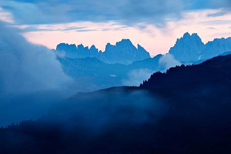 Evening light on Dolomiti Friulane from Sauris