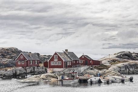 Rodebay a small village of fishermen and seal hunters in Disko Bay