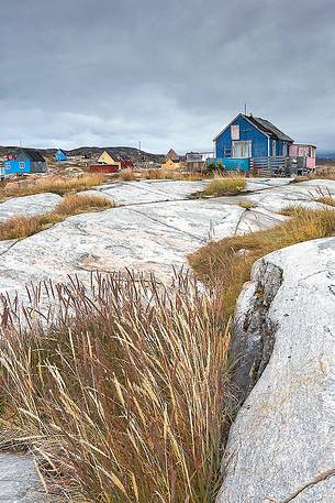 Rodebay a small village of fishermen and seal hunters in Disko Bay