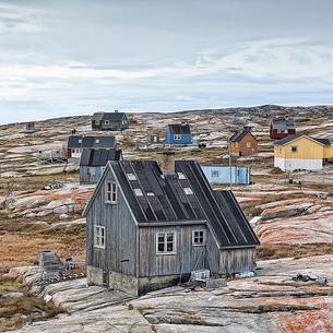 Rodebay a small village of fishermen and seal hunters in Disko Bay