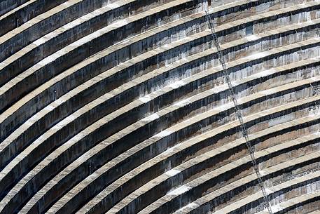 Detail of Spitallamm dam at the Grimsel pass, Bernese alps, Switzerland, Europe Detail of Spitallamm dam at the Grimsel pass, Bernese alps, Switzerland, Europe