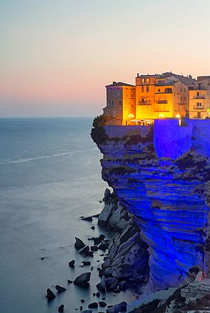 Play of light on the cliffs of Bonifacio