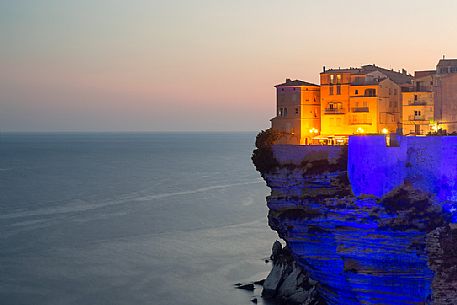 Play of light on the cliffs of Bonifacio