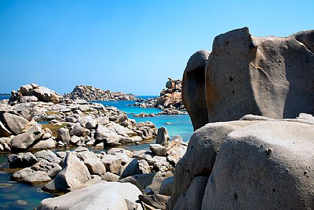 Stones in Lavezzi islands in natual reserve of Bocche di Bonifacio