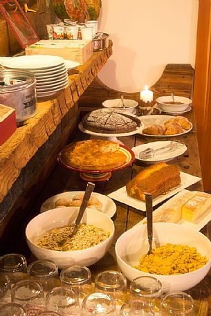 Breakfast at Garni Plueme, Sauris di Sotto