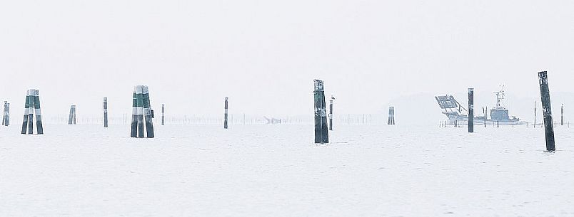 Seascape of the Marano's lagoon, Marano Lagunare, Italy