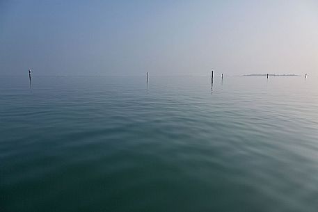 Seascape of the Marano's lagoon, Marano Lagunare, Italy