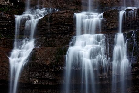 Vallesinella waterfalls, Madonna di Campiglio, Brenta dolomites, italy Vallesinella waterfalls, Madonna di Campiglio, Brenta dolomites, italy