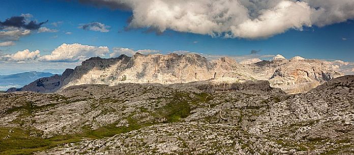 Dolomites of Brenta from Grost pass, Madonna di Campiglio, Italy