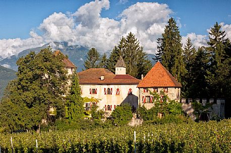 Malgolo castle in Val di Non, Non valley, Trentino, Italy