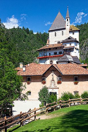 San Romedio Sanctuary, Val di Non, Trentino, Italy San Romedio Sanctuary, Val di Non, Trentino, Italy