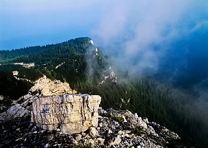 The summit of Verena mount, strategic peak during the World War, Asiago, Italy