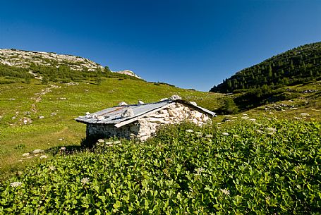 Ortigara shelter, Ortigara mount, Asiago, Veneto, Italy, Europe