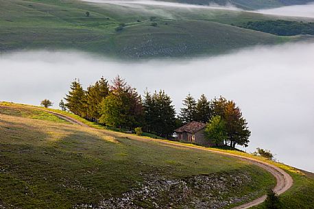 Typical landscape near Castelluccio di Norcia, Umbria, Italy Typical landscape near Castelluccio di Norcia, Umbria, Italy