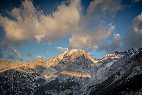 Otles summit in the Stelvio national park, Trafoi,Stelvio pass, South Tyrol, Italy