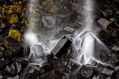 Svartifoss waterfall in Skaftafell national park, Iceland