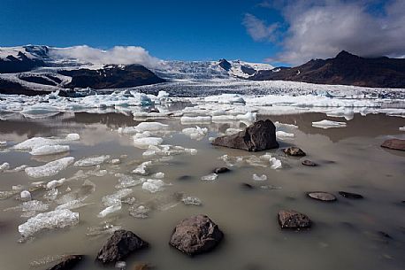 Iceberg in the Jokulsarlon lagoon, lake, Iceland