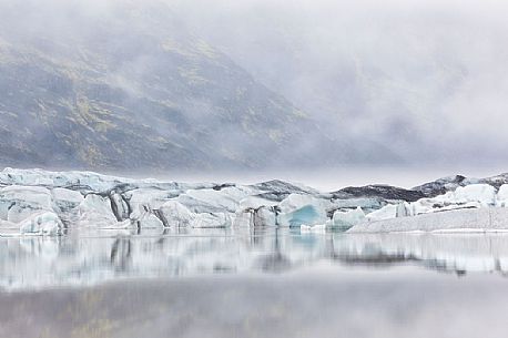 Heinabergsarlon landscape, Vatnajokull National Park, Iceland