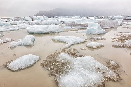 Heinabergsarlon landscape, Vatnajokull National Park, Iceland