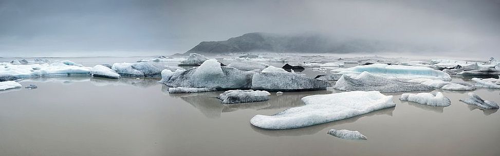 Heinabergsarlon landscape, Vatnajokull National Park, Iceland