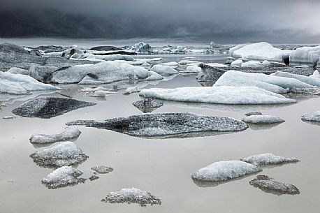 Heinabergsarlon landscape, Vatnajokull National Park, Iceland