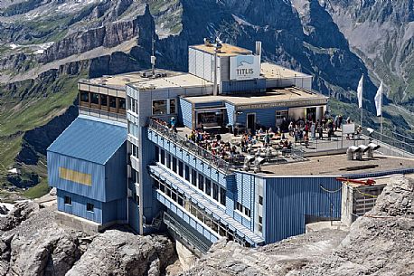 Building in the top of Titlis mount, Engelberg, Canton of Obwalden, Switzerland, Europe