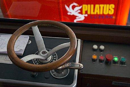 Detail of wheel of Cogwheel Railway going up Pilatus Mountain, Border Area between the Cantons of Lucerne, Nidwalden and Obwalden, Switzerland, Europe