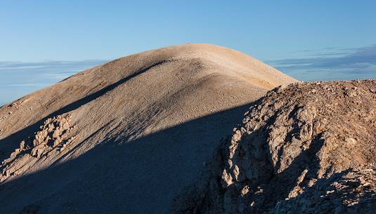 Mount Acquaviva in the amphitheater of the Murelle, Majella national park, Abruzzo, Italy, Europe