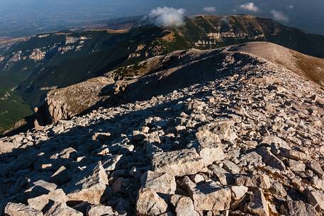 Slope of Focalone mount, Murelle amphitheater, Majella national park, Abruzzo, Italy, Europe