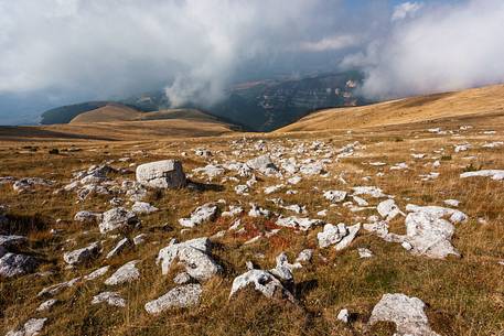 Blockhaus peak in the Murelle amphitheater, Majella national park, Abruzzo, Italy, Europe Blockhaus peak in the Murelle amphitheater, Majella national park, Abruzzo, Italy, Europe