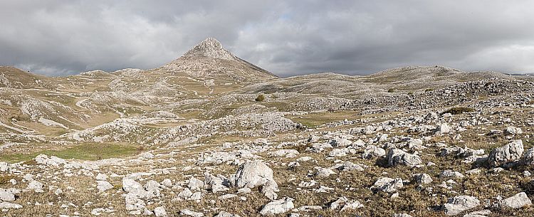 Landscape of Campo Imperatore, Gran Sasso and Monti della Laga national park, Abruzzo, Italy, Europe