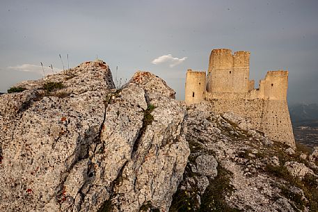 Rocca Calascio castle in the Gran Sasso national park, Italy, Europe