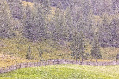 Summer rain in Badia valley, dolomites, Trentino Alto Adige, Italy, Europe Summer rain in Badia valley, dolomites, Trentino Alto Adige, Italy, Europe