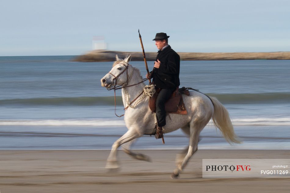 Guardian on horseback