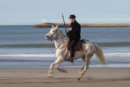 Guardian on horseback