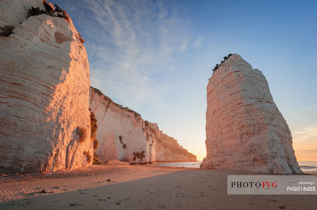 Under the city of Vieste, nearly to guard it, there is a monolith about 25 meters high, called Pizzomunno which is the real symbol of this Gargano's town. Some legends surround it, often different from each other.