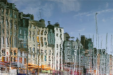 Honfleur, in Normandy, is known as a city of impressionist painters. Watching the reflections in the port's water you can easily imagine an impressionist paint. Honfleur, in Normandy, is known as a city of impressionist painters. Watching the reflections in the port's water you can easily imagine an impressionist paint.