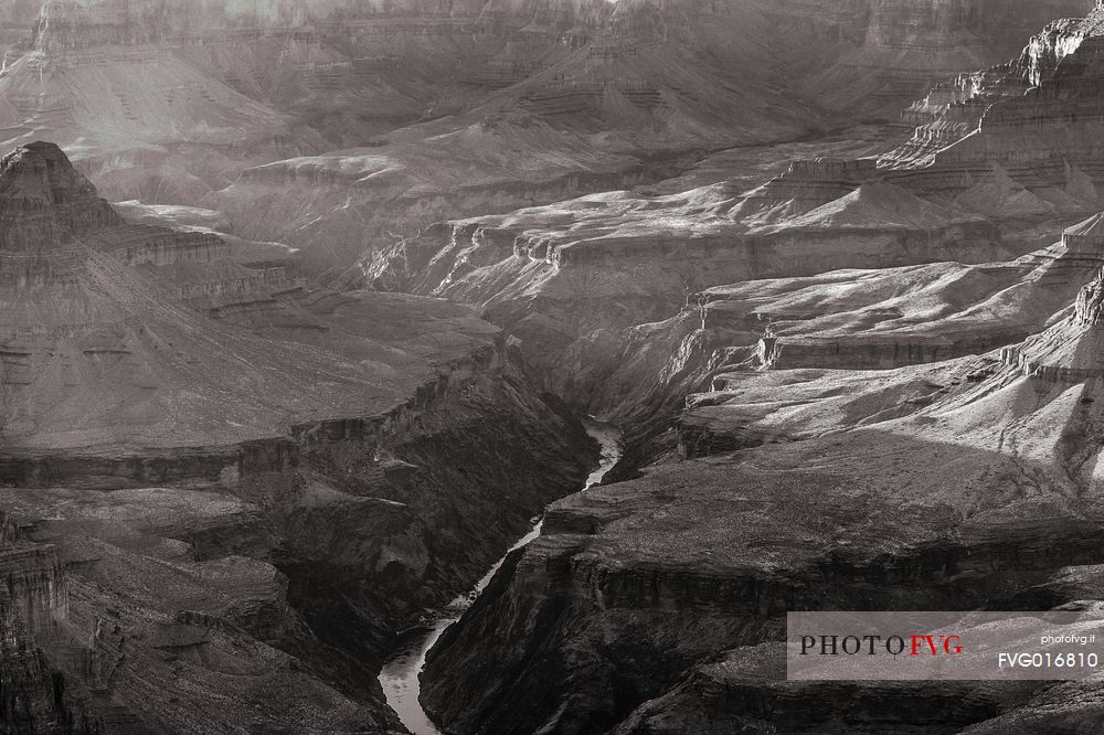 Colorado river and last evening lights