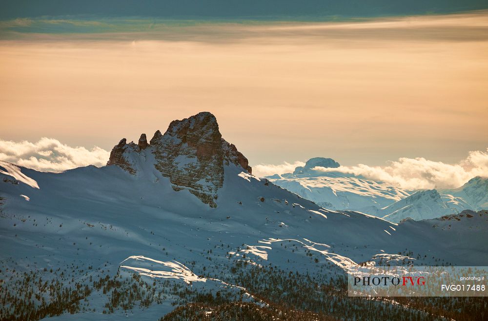 Landscape from Faloria mount:  mount Becco di Mezzod in background