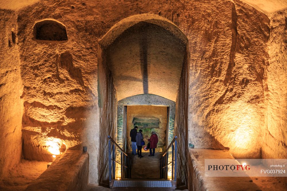 A typical cave dwelling, partly carved out of the rock and partly built, Matera, Basilicata, Italy, Europe