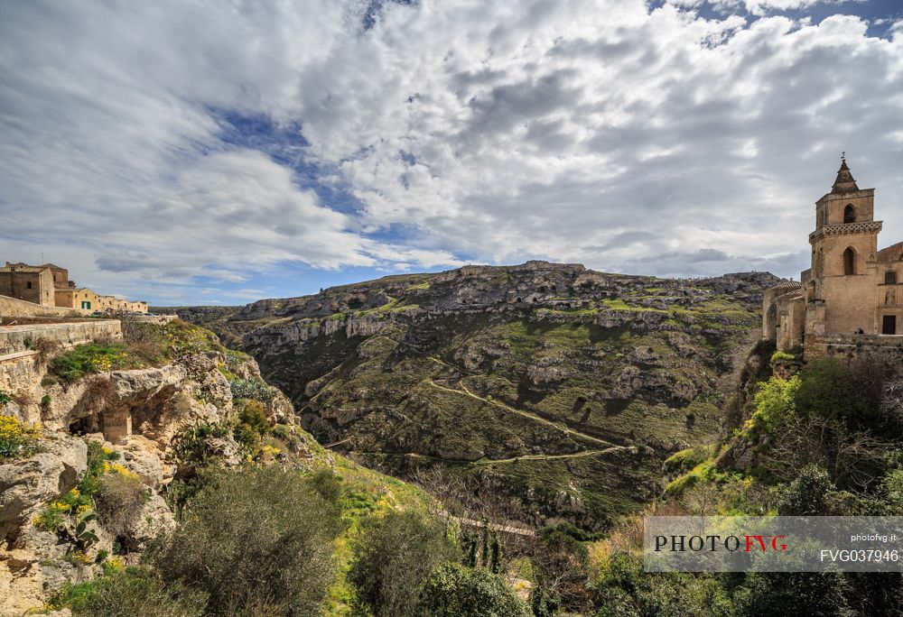 Morning on  Matera and the Gravina, Basilicata, Italy, Europe